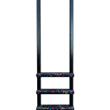 Colourful Splatter-Painted Ladder Stand
