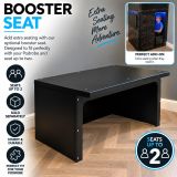 Optional Podrobe booster seat in black, seating up to two children